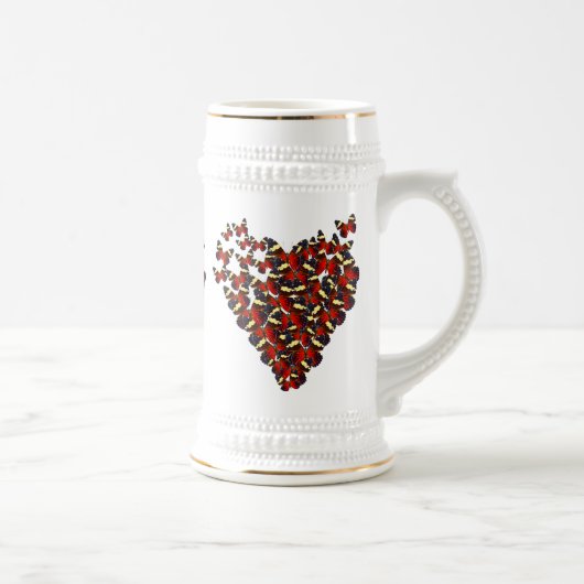 Chope À Bière Coeur papillon (Droite)