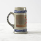 Chope À Bière Coeurs 22 oz Stein (Gauche)