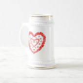 Chope À Bière COEURS SUCRÉS Stein (Devant gauche)