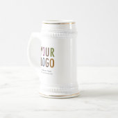 Chope À Bière Coffee Beer Stein Custom Company Logo Promotionnel (Devant gauche)