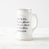 Chope À Bière Colère pas le DM (Devant droit)