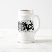 Chope À Bière Collage d'Insomniacs de graffiti (Devant droit)