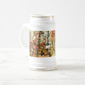 Chope À Bière Collage Halloween vintage (Devant gauche)