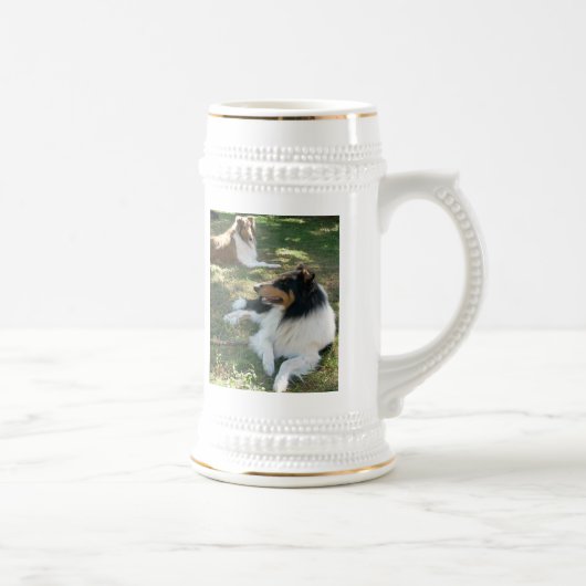 CHOPE À BIÈRE COLLIE LOVERS STEIN (Droite)