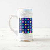 Chope À Bière Colorful Geometric Dots Design -  (Gauche)