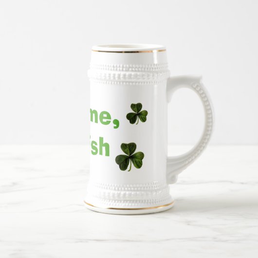 Chope À Bière Combattez-moi, je suis irlandais (Droite)