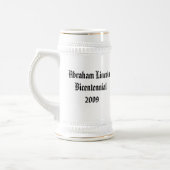 Chope À Bière Commémoratif bicentenaire d'Abraham Lincoln (Gauche)