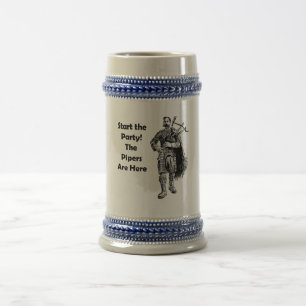 Chope À Bière Commencez la partie ! Les joueurs de pipeau sont