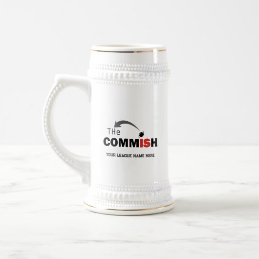 Chope À Bière Commish Stein Imaginaire Football Custom Ajouter u (Gauche)