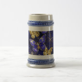 Chope À Bière Composition avec papillons Sapphire (Centre)