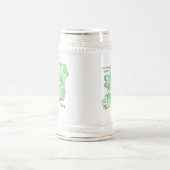 Chope À Bière Comtés de carte de l'Irlande (Centre)