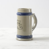 CHOPE À BIÈRE CONCEPTION ARTISTIQUE DE CHAT MIGNON (Devant droit)