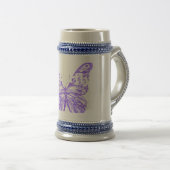 Chope À Bière conception artistique de papillon mignon (Devant droit)