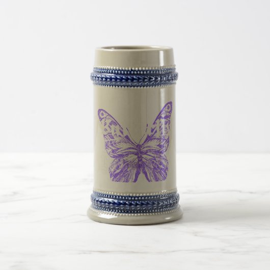Chope À Bière conception artistique de papillon mignon (Centre)