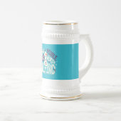 Chope À Bière Conception de bonhomme de neige (Devant droit)