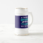 Chope À Bière Conception de citation drôle et sarcastique (Devant droit)
