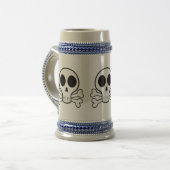 Chope À Bière Conception de crâne de pirate (Devant gauche)