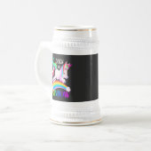 Chope À Bière Conception de licorne arc-en-ciel Catch (Devant gauche)