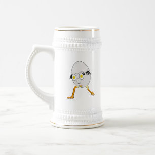 Chope À Bière Conception de personnage d'œuf fantaisiste RG & RA
