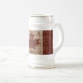 Chope À Bière Conception élégante de drapeau de feuille d'érable (Devant droit)