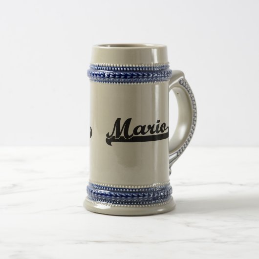 Chope À Bière conception nommée classique de Mario rétro (Devant droit)