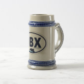 Chope À Bière Conception ovale de banques externes (Devant droit)