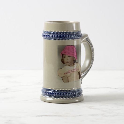 Chope À Bière Conscience de Cancer (Devant droit)