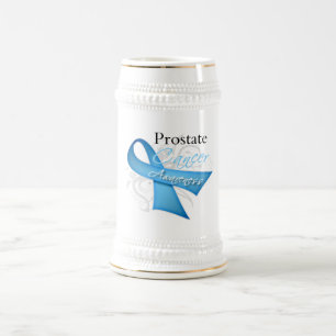 Chope À Bière Conscience de cancer de la prostate de ruban