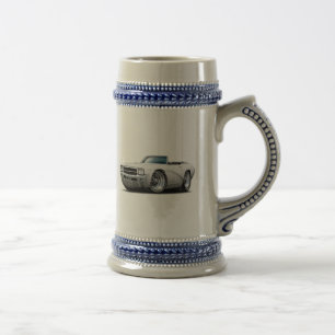 Chope À Bière Convertible 1969 blanc de GS de Buick