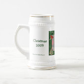 Chope À Bière Cookies de Noël Design Photo Stein (Gauche)