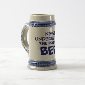 Chope À Bière cool drôle Power of Beer love beer (Devant gauche)