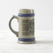 Chope À Bière Copie vintage de journal (Gauche)