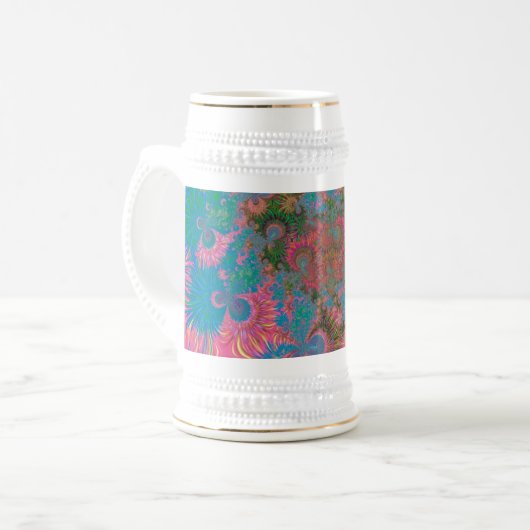 Chope À Bière Coraux d'art Abstraits (Devant gauche)