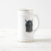 Chope À Bière Corbeaux et épées d'Odin Mythologie Viking drapeau (Devant droit)