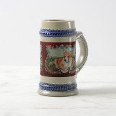 Chope À Bière Corgi dans le jardin ! (Devant droit)