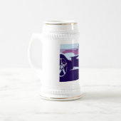 Chope À Bière Corvette d'art pop violette (Devant gauche)