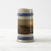 Chope À Bière Coucher de soleil brûlant en Croatie (Centre)