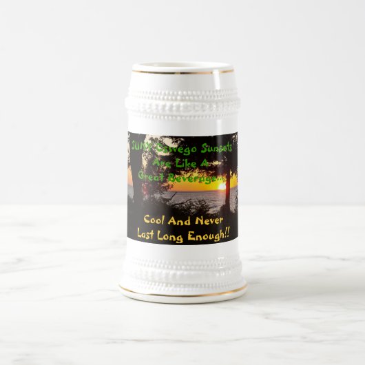 Chope À Bière Coucher du soleil Stein (Centre)