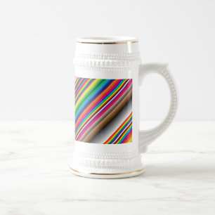Chope À Bière couleurs sur diagonale