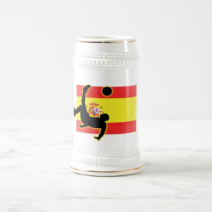 Chope À Bière Coup-de-pied de bicyclette de l'Espagne