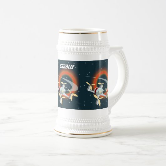 Chope À Bière Course de drones (Devant droit)