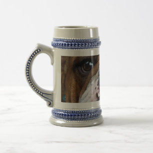 Chope À Bière Coussin de jet de Bouledogue Anglais
