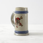 Chope À Bière Crâne de pirate d'Ol (Devant gauche)