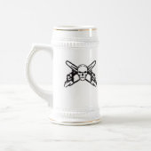 Chope À Bière Crâne et tronçonneuses (Gauche)