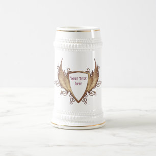 Chope À Bière CRÉER avec les AILES + votre texte