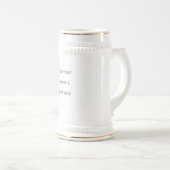 Chope À Bière Créez votre propre blanc (Devant droit)