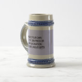 Chope À Bière Créez votre propre Stein (Devant gauche)