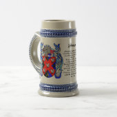 Chope À Bière Crête Stein de famille de Johnson (Devant gauche)