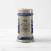 Chope À Bière Crête Stein de famille de Martin (Centre)
