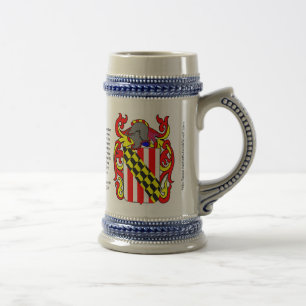 Chope À Bière Crête Stein de famille du Nelson